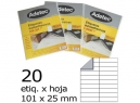 ETIQUETA INK-JET 101X 25-2C 25HJ 500 ETIQ ADETEC