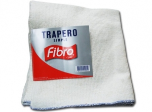 TRAPERO FIBRO 50X60 CMS. BLANCO S/OJAL