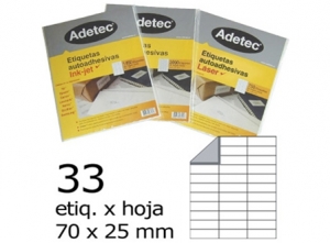 ETIQUETA LASER 70X 25-3C 50HJ 1650 ETIQ ADETEC