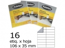 ETIQUETA INK-JET 106X 35-2C 10HJ 160 ETIQ ADETEC