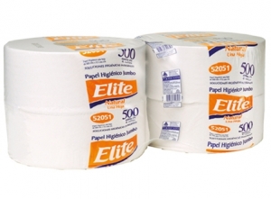 PAPEL HIG. 4 ROLLOS 500 MT H/S ELITE NATURAL JUM