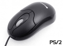 MOUSE OPTICO PS2 ECONOMICO NEGRO FUJITEL