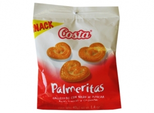 GALLETA COSTA MINI PALMERITAS X 40 GRS