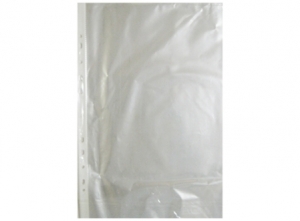 FUNDA PLASTICA OFICIO X 10 UDS. LOMO BLANCO