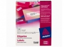 ETIQUETA AVERY 5160 25X 67 BL LASER 30XHJ 100HJS