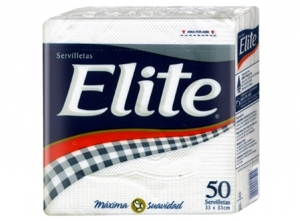 SERVILLETA MESA ELITE BLANCA X 50 UD 33X33 CMS