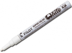 MARCADOR PERMAN.PILOT OLEO SCW 1MM FINO BLANCO