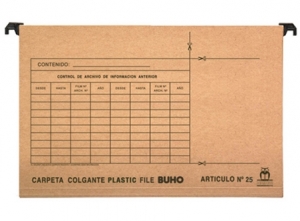 CARPETA COLGANTE PLASTICA BUHO STAND.25