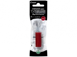 TINTA CARTUCHO PLUMON PIZARRA PILOT VBALL ROJO R/F