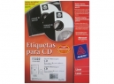 ETIQUETA AVERY 15692 CD BL MATTE LASER 10HJ 20UD