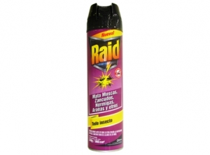 INSECTICIDA AEROSOL RAID TODO INSECTO 360 ML.