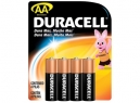 PILA ALKALINA AA X 4 UN. DURACELL.