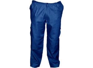 PANTALON POPLIN CARGO AZUL TALLA M