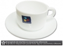 TAZA PARA CAFE C/PLATILLO BLANCA MARLY ARCOPAL