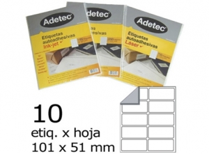 ETIQUETA INK-JET 101X 51-2C 50HJ 500 ETIQ ADETEC