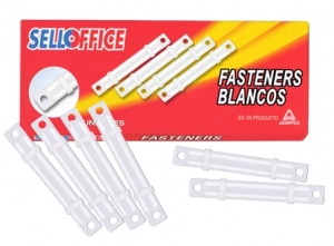 ACCOCLIPS PLASTICO BLANCO 50 UNID. SELLOFFICE