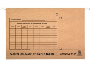 CARPETA COLGANTE BUHO ESMALTADA NYLON-FILE 27