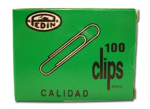 CLIPS N°1 PUNTA REDONDA PEDIN 100 UND.