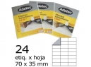 ETIQUETA INK-JET 70X 35-3C 25HJ 600 ETIQ ADETEC