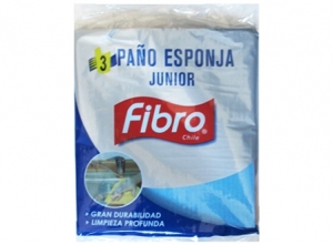 PA?O ABSORBENTE X 3 FIBRO 19 X 20 JUNIOR (SPONTEX)