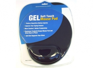 MOUSE/ PAD CON APOYA MU?ECA AZUL GEL MICROLAB