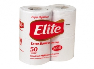 PAPEL HIG. 4 ROLLOS 50 MT. H/S ELITE GOFRADO.