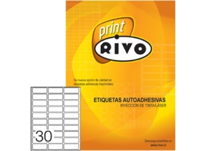 ETIQUETA INK/LASER 25X 67-3C 25HJ RIVO 30 ET.XHJ