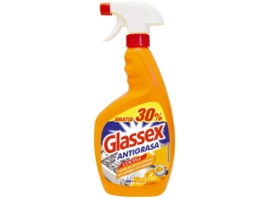 LIMPIADOR A/GRASA 500 CC GATILLO GLASSEX NARANJA