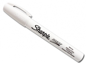 MARCADOR SHARPIE PERMANENTE PAINT MEDIO BLANCO - Tomy