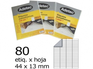 ETIQUETA INK-JET 44X 13-4C 50HJ 4000 ETIQ ADETEC