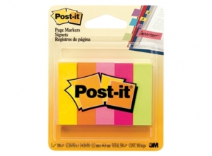 NOTA POST-IT 670-5AN 3M SEPARADOR PAG. 5 COLORES