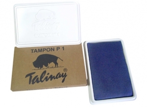 TAMPON TALINAY N°1 AZUL PLASTICO 8.5 X 15.0 CMS