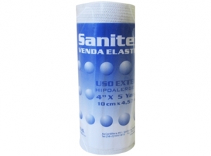 VENDA ELASTICA 10 CMS. X 4.57 MTS. SANITEX