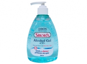 ALCOHOL GEL 360 ML. SIMOND-S C/VALVULA 70 %