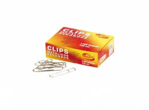 CLIPS ADIX METAL 33 MM PTA.REDONDA 100 UND.