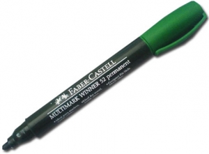 MARCADOR PERMAN.FABER 52 PTA.REDONDA VERDE