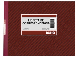 LIBRETA CORRESPONDENCIA 100 HJ.BUHO 181