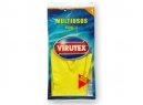 GUANTE LATEX VIRUTEX M AMARI. N°7.1/2 GAMUZADO