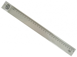 REGLA 30 CM/PULGADAS ACRIMET (CRISTAL)